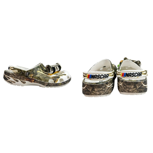 Crocs NASCAR Classic Clogs Realtree Camo Jibbitz Men 4/Women 6 Shoes New